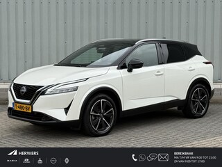 Nissan Qashqai 1.3 MHEV Tekna / NL Auto / Trekhaak 1400 KG / Panoramadak / All Seasonbanden /  Half Lederen Bekleding / Navigatie / Elektrische Kofferbak / Adaptive Cruise Control / Climate Control / 360 Graden Camera /