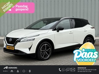 Nissan Qashqai 1.3 MHEV Tekna / NL Auto / Trekhaak 1400 KG / Panoramadak / All Seasonbanden /  Half Lederen Bekleding / Navigatie / Elektrische Kofferbak / Adaptive Cruise Control / Climate Control / 360 Graden Camera /