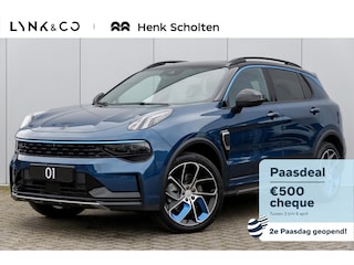 Lynk & Co 01 262PK | 360 graden camera | Zwarte hemel | Panoramadak | Elektrische bestuurdersstoel met geheugen | Stoelverwarming | Actieve bochtverlichting | Adaptieve Cruise Control | Stuurassistent | Lane Assist | Navigatie | Elektrische Achterklep | Keyless Entry | Dodehoekassistent