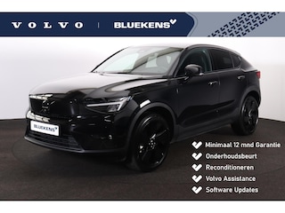 Volvo EC40 Extended Range Plus Black Ed. 82 kWh - IntelliSafe Assist & Surround - 360º Camera - Verwarmde voorstoelen, stuur & achterbank - Parkeersensoren voor & achter - Elektr. bedienb. bestuurdersstoel met geheugen - Draadloze tel. lader - Warmtepomp - Extra getint glas - 20' LMV