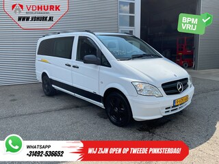 Mercedes-Benz Vito 113 CDI L3 DC Dubbel Cabine Carplay/ Airco/ Camera/ 17” LMV/ PDC/ Trekhaak