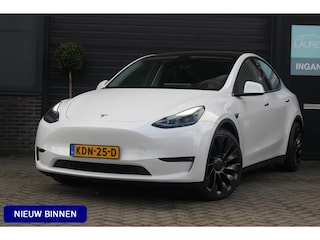 Tesla Model Y Performance AWD 75 kWh | 92.9% SOH | Pano | Stoel, stuur, achterbank en voorruitverwarming