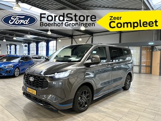 Ford Tourneo Custom Sport 340 2.5 PHEV 233 pk L1 8 persoons | Trekhaak | Winter Pack | Camera | 2x schuifdeur | B&O | Adapt. cruise | LED | 17" | 4 seiz. banden | 1850kg trekgewicht