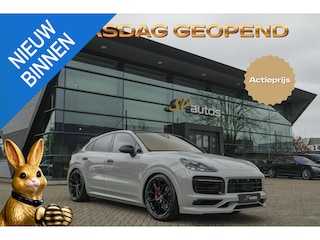 Porsche Cayenne 3.0 E-Hybrid 462PK Krijtgrijs SportDesign Burmester Luchtvering *SOH 92%* Lightweight Package Carbon Dak 4-wielsturing NLauto