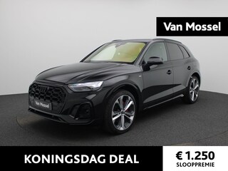 Audi Q5 55 TFSI e S edition Competition l Adaptive cruise control l Luchtvering l Bang & Olufsen premium 3D l Glazen panoramadak l Achteruitrijcamera l Head-up display l Elektrisch verstelbaar stuur l Stoelverwarming voor en achter l Elektrisch verstelbare voorstoelen l Matrix-LED l Trekhaak l Optiekpakket zwart plus l Alarm Klasse III l Navigatie l