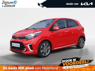 Kia Picanto 1.0 T 100pk GT-Line | Stoel en stuurverwarming | Navigatie | Climate control | Cruise control | Lederen bekleding | Camera | Apple Carplay / Android Auto |