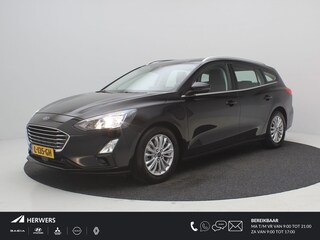 Ford Focus Wagon 1.0 EcoBoost 125PK Titanium Business / Apple Carplay & Android Auto / cruise control / navigatiesysteem full map /  Parkeersensoren voor en achter / Keyless Start / All Season Banden /