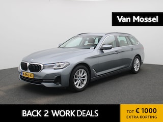 BMW 5-serie Touring 520i Business Edition Plus | Automaat | LMV | Navigatie | Stoel verwarming | Virtual cockpit | Leder |  Parkeer sensoren | Elec. achterklep | Virtual cockpit | Camera | Climate control | Cruise control | DAB |