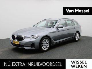 BMW 5-serie Touring 520i Business Edition Plus | Automaat | LMV | Navigatie | Stoel verwarming | Virtual cockpit | Leder |  Parkeer sensoren | Elec. achterklep | Virtual cockpit | Camera | Climate control | Cruise control | DAB |