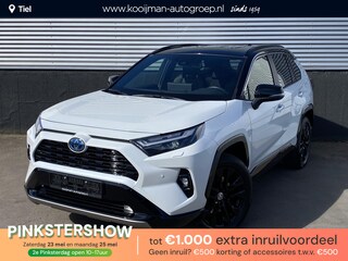 Toyota RAV4 2.5 Hybrid AWD Bi-tone edition Parelmoer, navigatie Apple CarPlay/Android Auto, stoelverwarming, draadloze telefoonlader, elektr. achterklep, automaat!
