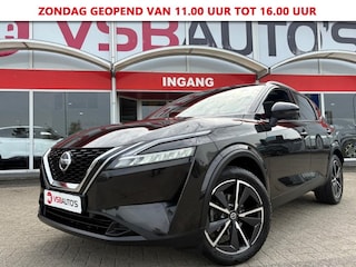 Nissan Qashqai 1.3 DIG-T MHEV TEKNA 140PK HALF-LEER NAVI PANO-DAK 360-CAMERA WINTER-PAKKET AIRCO LMV PDC