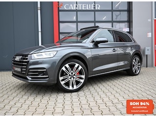 Audi Q5 55 TFSI e S-Line Quattro Competition | Luchtvering | Pano | B&O | Stoelmassage | Matrix Led | Afgevlakt Stuur | Virtual Cockpit | Alcantara | Dode Hoek | Ambient Sfeerverlichting+ | Zwenkbare Trekhaak | Camera | Keyless