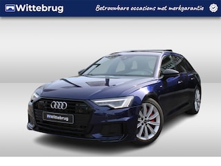 Audi A6 Avant 55 TFSI e quattro 367pk S-Line S-Tronic Automaat / MMI Navigatie / LED Matrix / Leder-Alcantara / LM 19 inch / Optiek zwart / Wegkl trekhaak