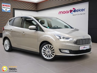 Ford C-MAX 1.0 Titanium ✅Afn. Trekhaak✅Keyless✅All Season✅Cruise✅Clima✅Navi✅Parkeerhulp✅Voorruitverw.✅