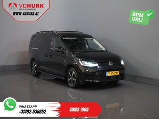 Volkswagen Caddy Cargo 2.0 TDI 125 pk DSG Aut. Black Edition LED/ Adapt.Cruise/ Standkachel/ Stoelverw./ Leder/ Carplay/ Navi/ LMV/ Sidebars/ Trekhaak/ Airco