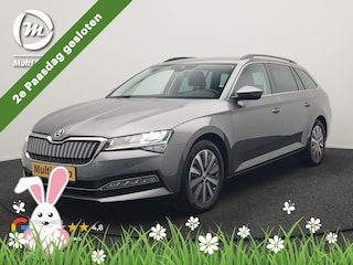 Skoda Superb Combi 1.4 TSI iV Business Edition PHEV 218pk Dealer O.H. | Trekhaak Af Fabriek | Adaptive Cruise | Sportstoelen Verwarmd | Apple Carplay | Crystal LED | Navigatie | Virtual | DAB |
