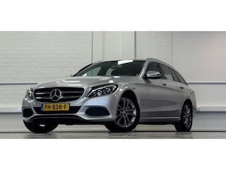 Mercedes-Benz C-klasse Estate 180 Business Trekhaak Half/leer Camera LED Mooi!