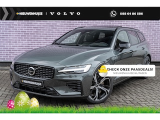 Volvo V60 2.0 T6 Plug-in hybrid AWD Ultra Dark | Google | Long Range | Schuif-/Kanteldak | Adaptieve Cruise Control | DAB | Head-Up Display | Camera | Stoelverwarming Voor + Achter | Harman Kardon Audio | Getint Glas | Zitverlenging | Elek. Stoelen | Memory | 19" LM