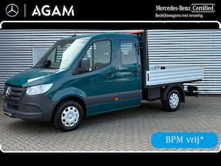 Mercedes-Benz Sprinter 317 CDI L2 Dubbele Cabine Open Laadbak 3500kg Trekhaak Face-Lift Model, Leer etc