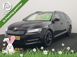 Skoda Superb Combi 1.4 TSI iV Sportline Business PHEV 218pk Dealer O.H | Trekhaak af Fabriek | Adaptive Cruise | 360 Camera | Alcantara Sportstoelen Memory | 19"L.M | Keyless | Crystal LED | Plug In Hybrid |