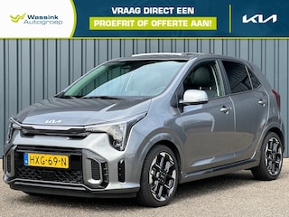 Kia Picanto 1.0 67pk GT-Line I Schuifkanteldak I Stoel/Stuurverwarming I Leer I Camera I Dodehoek I PDC I Cruise Control I