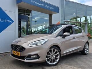 Ford Fiesta 1.0 EcoBoost 101pk Automaat Vignale 5-Deurs | Navi | Apple Carplay+Android Auto | B&O Sound | Clima | Adap.Cruise | Leder+Stoelverwarming | Panorama Schuifdak | Pdc V+A+Assist+Camera | 17''lm