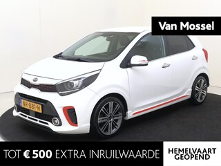 Kia Picanto 1.2 CVVT GT-Line | audio-navigatie full map | cruise control | electronic climate control | lederen bekleding | lichtmetalen velgen 16" |