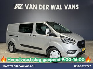 Ford Transit Custom 2.0 TDCI 170pk Automaat L2H1 Dubbele Cabine Euro6 Airco | 5-Zits | Camera | Navigatie | Apple Carplay | LED Android Auto, Stoelverwarming, Verwarmde voorruit, Parkeersensoren, Trekhaak
