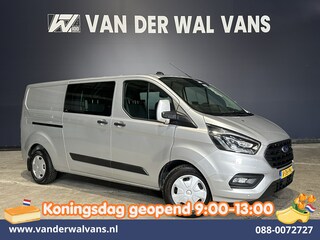 Ford Transit Custom 2.0 TDCI 170pk Automaat L2H1 Dubbele Cabine Euro6 Airco | 5-Zits | Camera | Navigatie | Apple Carplay | LED Android Auto, Stoelverwarming, Verwarmde voorruit, Parkeersensoren, Trekhaak