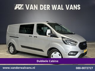 Ford Transit Custom 2.0 TDCI 170pk Automaat L2H1 Dubbele Cabine Euro6 Airco | 5-Zits | Camera | Navigatie | Apple Carplay | LED Android Auto, Stoelverwarming, Verwarmde voorruit, Parkeersensoren, Trekhaak