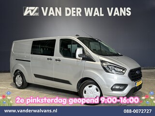Ford Transit Custom 2.0 TDCI 170pk Automaat L2H1 Dubbele Cabine Euro6 Airco | 5-Zits | Camera | Navigatie | Apple Carplay | LED Android Auto, Stoelverwarming, Verwarmde voorruit, Parkeersensoren, Trekhaak