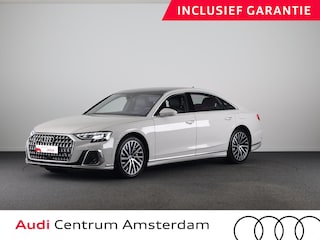 Audi A8 60 TFSI e quattro Lang 462 pk Tiptronic | Verlengde garantie | Navigatie | Panoramadak | Parkeersensoren (Park assist) | Rondomzicht camera | Stoelverwarming/ventilatie/massage v/a | B&O Soundsystem |