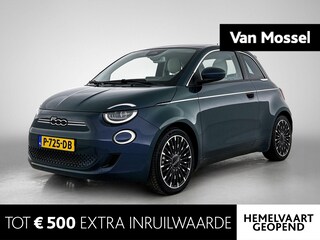 Fiat 500 La Prima 42 kWh | airco automatisch | Apple Carplay/Android | cruise control adaptief met Stop&Go en stuurhulp | lederen bekleding | lichtmetalen velgen 17" | navigatiesysteem full map | panoramadak |