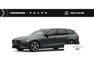 Volvo V60 2.0 T6 Plug-in hybrid AWD Ultra Dark | Sportstoelen | Schuif-/Kanteldak | Full-LED | Adaptieve Cruise Control | Head-Up Display | Stoelverwarming Voor en Achter | 19" | Getint Glas | Harman Kardon Audio | BLIS |