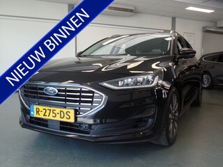 Ford Focus Wagon 1.0 EcoBoost Hybrid Titanium 125pk automaat, Nieuw model!! Navigatie, Achteruitrijcamera, Clima controle, Cruise controle, Elek ramen V/A, Pdc V/A, Lm velgen 16'', Xenon verlichting!! Bovag afleverpakket 695,-
