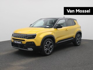 Jeep Avenger 54kWh Altitude | Airconditioning | Licht metalen velgen 18 inch | Cruise control Adaptive | Navigatie | Half lederen bekleding zwart | LED koplampen | Park Distance Control voor en achter | Achteruitrijcamera |