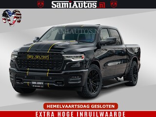 Dodge Ram LIMITED NIGHT H.O 540HP 706Nm | Massage + Full Option | De Meest Luxe en Volle Pick-Up in zijn Klasse | Comfortabele Dubbele Cabine met Royale 5 Zitplaatsen | BPM vrij | Nu Leverbaar uit Voorraad | Voorraad Nr 2370 - 5411