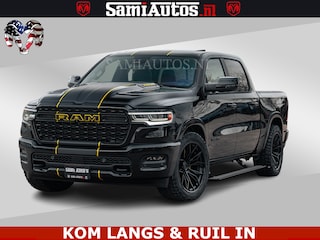 Dodge Ram LIMITED NIGHT H.O 540HP 706Nm | Massage + Full Option | De Meest Luxe en Volle Pick-Up in zijn Klasse | Comfortabele Dubbele Cabine met Royale 5 Zitplaatsen | BPM vrij | Nu Leverbaar uit Voorraad | Voorraad Nr 2370 - 5411