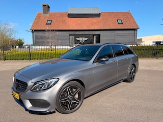 Mercedes-Benz C-klasse Estate 400 4-MATIC 43-AMG BURMESTER NIGHT-PAKKET PANO 360" CAMERA LEER ABC UITLAAT SYSTEEM