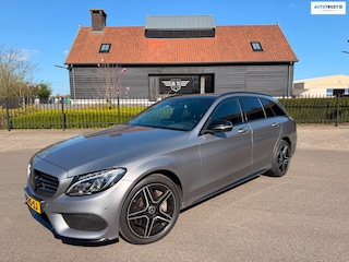 Mercedes-Benz C-klasse Estate 400 4-MATIC 43-AMG BURMESTER NIGHT-PAKKET PANO 360" CAMERA LEER ABC UITLAAT SYSTEEM