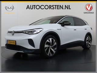 Volkswagen ID.4 204PK First 77kWh SOH 91% Leer/Alcantara Adap.Cruise Camera Apple Carplay Android Navi Ecc Pdc-a+v Lmv 20" Stoel+Stuurverwarming Led Bordherkenning Voor-Klimatisering Semi-Autopilot App-Connect E-sound Front-Assist Origineel Nederlandse Auto