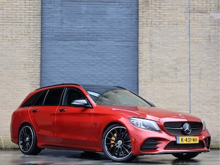 Mercedes-Benz C-klasse 300 de Estate Premium Plus EQ AMG line Burmester | Night |  Airmatic | Pano | HUD | Hyacinth Red | BTW