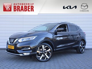 Nissan Qashqai 1.2 Tekna | Trekhaak | 360 Camera | Stoel-/voorruitverwarming | Dodehoek detectie | Elek. stoelverstelling | Navi | Clima | 19" LM | 1e eigenaar |