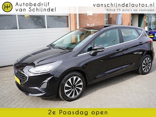 Ford Fiesta 1.0 ECOBOOST HYBRID TITANIUM ORIGINEEL NEDERLANDS NIEUW MODEL FULL LED ANDROID/APPLECARPLAY NAVI PARKEERSENSOREN ECC AIRCO CRUISECONTROL RIJSTROOKSENSOR 4X PERF ALL SEASON BANDEN ENZ...