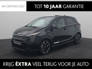 Kia Picanto 1.0 DPI GT-Line Leder | Open Dak | Stoelverwarming | Keyless | Camera | Clima | Navi | LM Velgen 16"