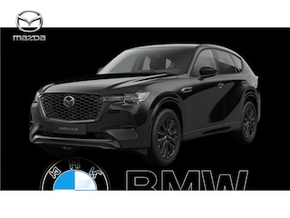 Mazda CX-60 e-Skyactiv PHEV Homura Plus - Zwart Nappa Leder | 12,3-inch TFT-kleurendisplay met bediening via centrale HMI Commander, touchscreen (voor Apple CarPlay / Android Auto™) of voice control | 12,3-inch digitale meterset | 20-inch lichtmetalen velgen, Black