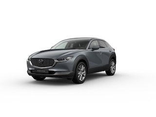 Mazda CX-30 e-Skyactiv G 150 Exclusive-Line - Black Comfort Pack & Driver Assistance & Sound Pack & Design Pack | 18-inch lichtmetalen velgen, Silver | 360° View Monitor | 7-inch digitale meterset