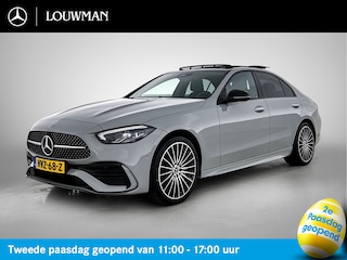 Mercedes-Benz C-klasse 300 e AMG-line Night pakket | Panorama schuifdak | 19" multispaaks lichtmetalen AMG-velgen | MB-paasweekend