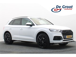Audi Q5 55 TFSI e Quattro Plug-in Hybrid Competition S-Line Leer, Panoramadak, Cruise, Apple Carplay, Bluetooth, LED, Trekhaak, 21"