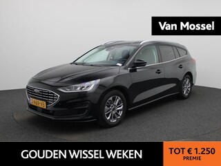 Ford Focus Wagon 1.0 EcoBoost Hybrid Titanium | Apple Carplay / Android Auto | Parkeersensoren | Privacy Glass | LED |